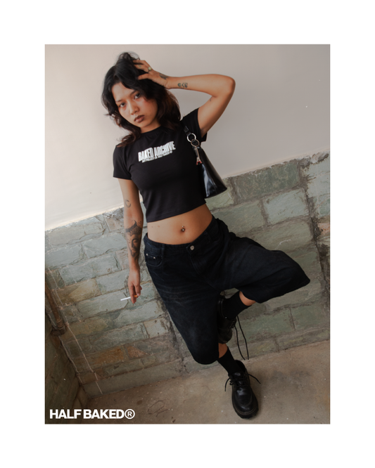 CROP TOP - BLACK